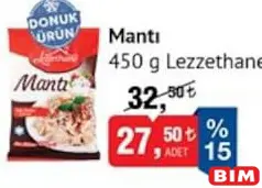LEZZETHANE MANTI 450 G fiyat ve kampanya bilgisi
